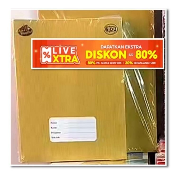 

Berkualitas Buku Tulis Sidu Cover Polos 40Lb Isi10Buku, Craft (Disc11K) BisaCod