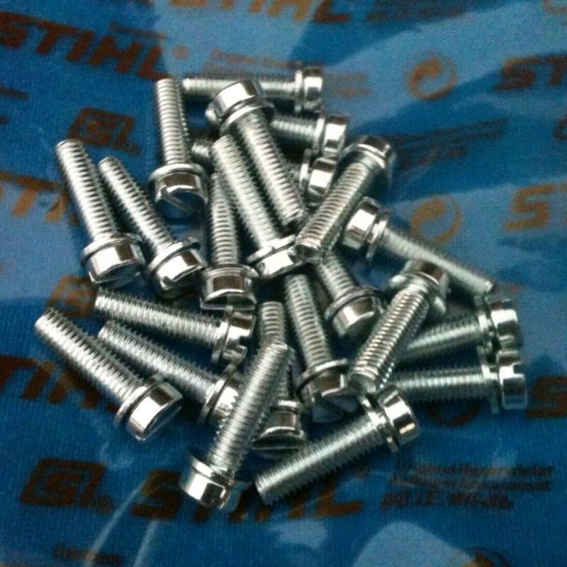 PROMO Baut Bodi Senso/Chainsaw Besar 070 MS-720 ( Isi 10pcs ) ORIGINAL