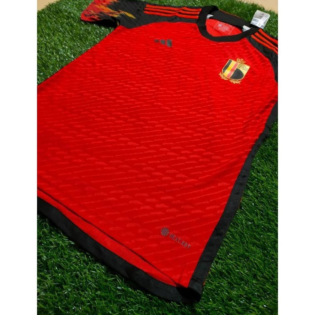 KLO PLAYER ISSUE JERSEY BELGIA HOME HEAT DRY PIALA DUNIA 2022 GRADE ORI TERLARIS