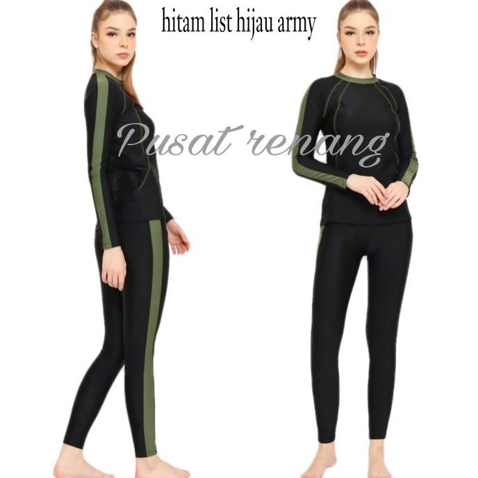 Pakaian Baju Celana Panjang Renang Wanita Swimsuit