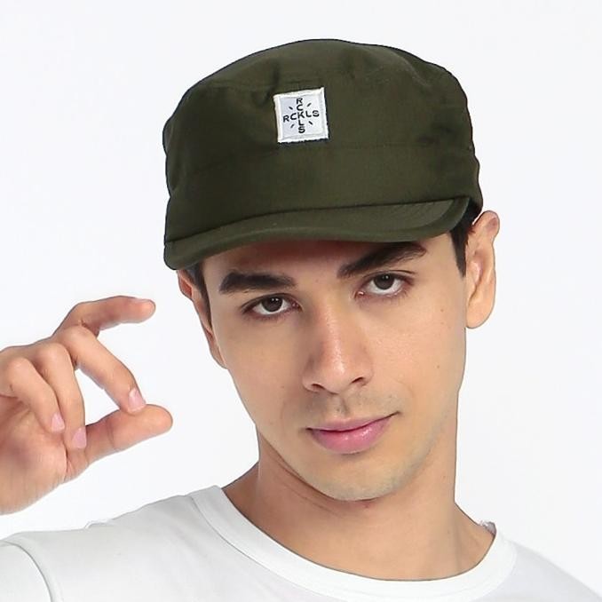 Rckls. - Polo Cap | Topi Pria Clasic Visor Pendek Comando Army
