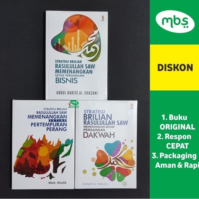 Paket Buku Strategi Brilian Rasulullah (Bisnis, Perang, & Dakwah)