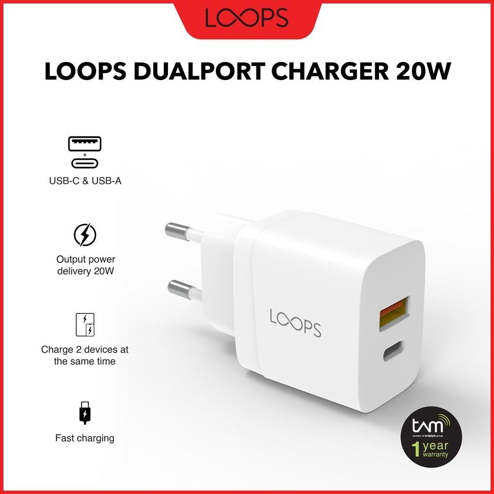PROMO  LOOPS DualPort Charger 20W