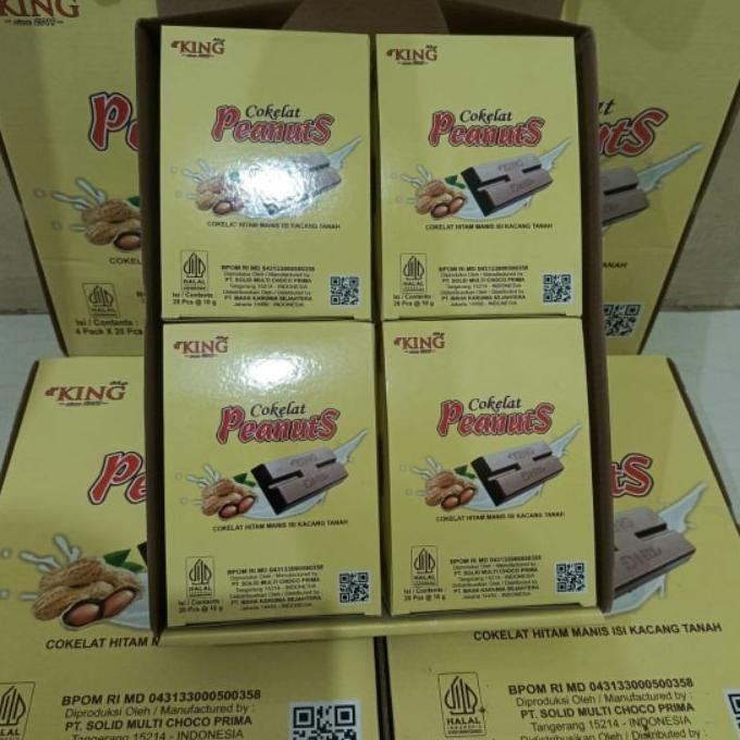 

1 Dus Isi 4 Pa Coklat Peanuts D'King