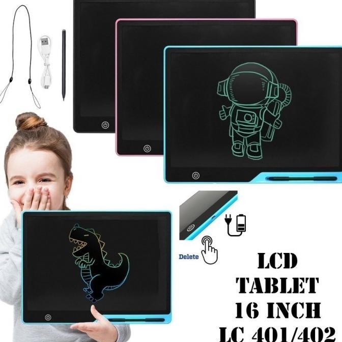 

LCD Drawing Writing Tablet 16inch Papan Tulis Anak Board Writing Pad PWM