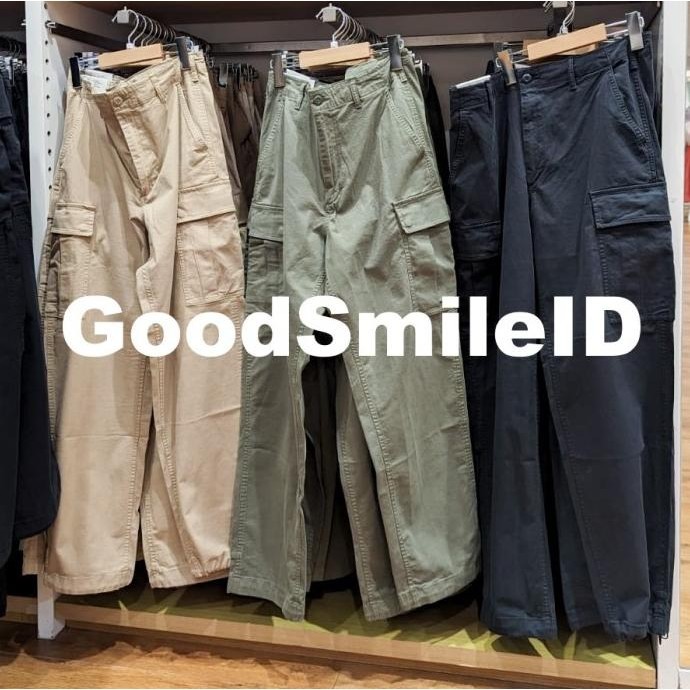 Jastip Men Celana Work Denim Pria Cargo Chino Pants Panjang Uniqlo