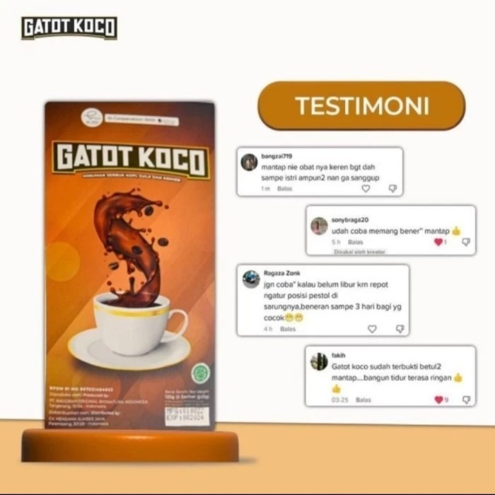 

Kopi Gatot Koco Original Dr Richard Lee - Kopi Gatot Koco Dr Hen