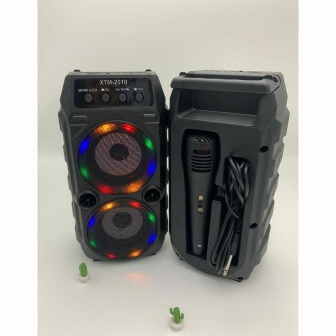 Xtm2010 Speaker Bluetooth+ Mic Karaoke Speaker Karaoke Xtm-2010 Tokosylvia