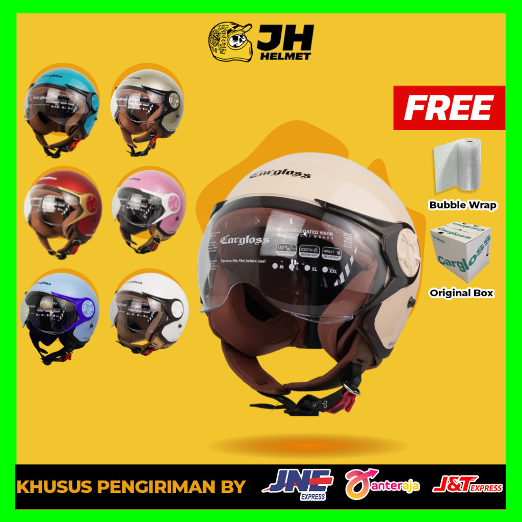 Helm Retro Cargloss Yrh Hijab Sni Gratis Ongkir Helm Retro Jual Helm