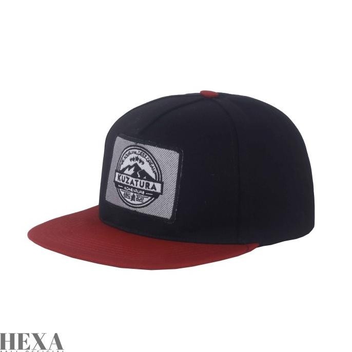 Topi Snapback Pria Cowok Casual Premium Original Distro Hitam Maroon
