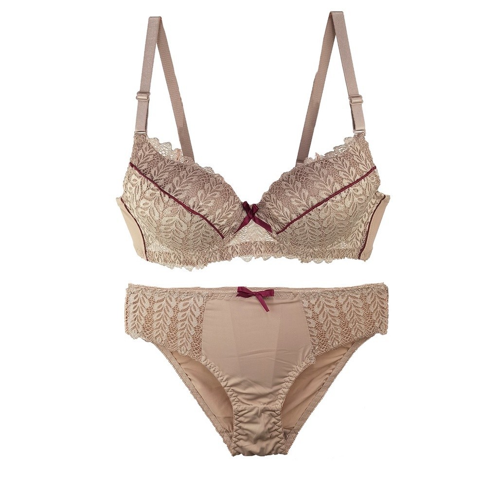 Set Wanita Hot Sexy Cewek Pushup G String Beha Bra Perempuan Celana Bikini Sett Busa Kutang Celana D