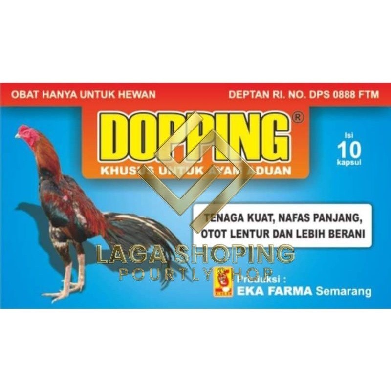 2 SASET DOPPING EKA 20 CAPSUL vitamin doping ayam pisau ayam tarung ASLI ORI EKA FARMA Lampam ID