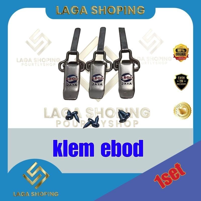 1 set klem koper merk ebod 1set klem kandang burung muray klem tebok ebod jaya kandang burung murai 