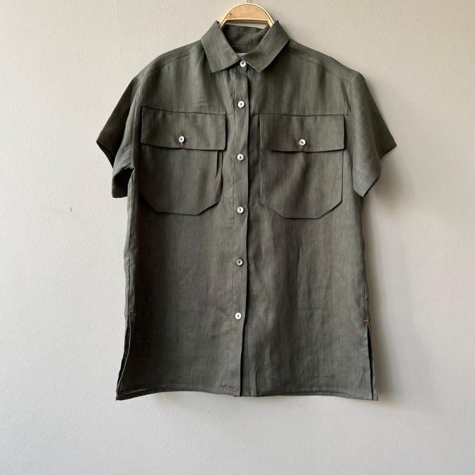 Portia/Linen/atasan linen /blus wanita HNT