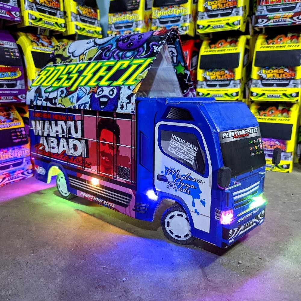 Promo Miniatur Truk Oleng Full Lampu Terpal Murah Bisa Belok Mainan Terlaris (Lagi Diskon)