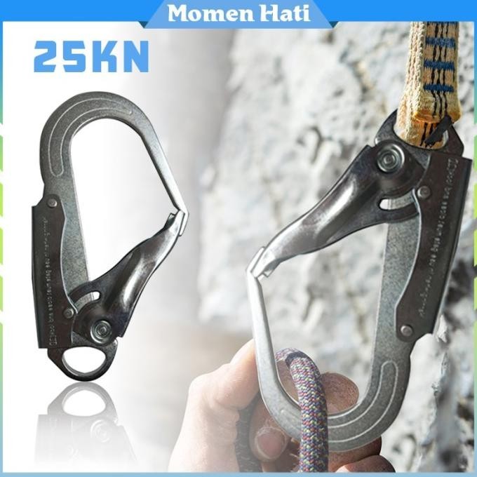 Carabiner Hook 25KN Gantungan Carabiner Besar Multifungsi