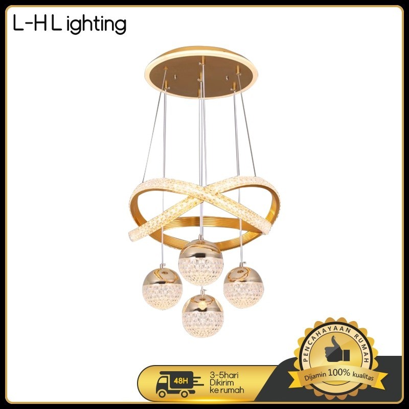 PROMO  LAMPU SUPER TERANG / LH Lighting - Lampu Gantung Restoran Lampu Gantung Ruang Tamu LED Baru