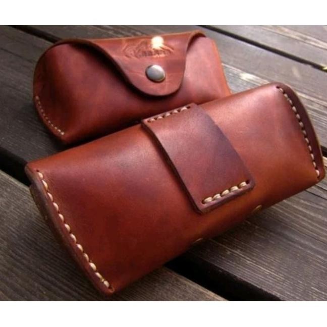 Tempat Kacamata Kulit Case Kacamata Klasik