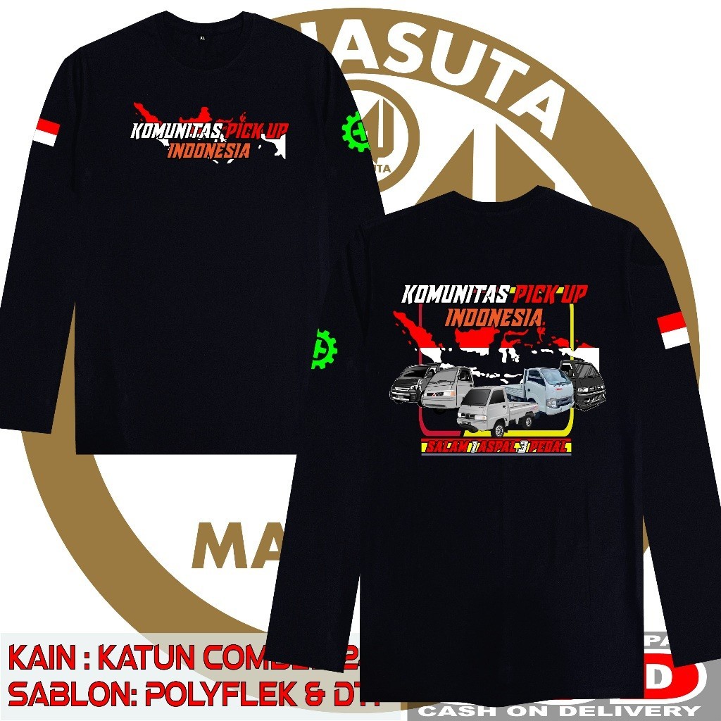 Y6J KAOS KOMUNITAS PICK UP INDONESIA NEW DESAIN SABLON DTF BISA COD KAOSKEREN KAOSDISTRO RNJ