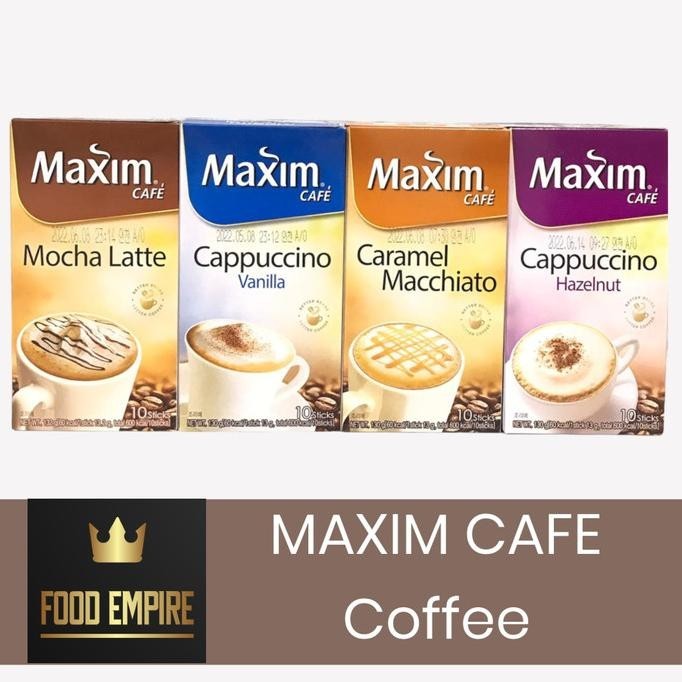 

Maxim Cafe | Mocha Caramel Vanila Hazelnut | Kopi Instant Coffee Korea