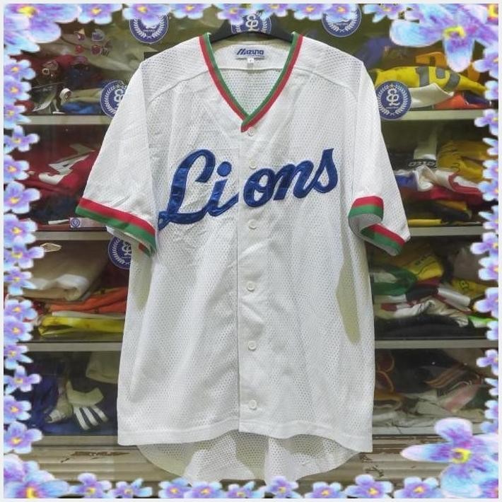 [ELJ] JERSEY BASEBALL LIONS SAITAMA SEIBU VINTAGE 1998-2003 ORIGINAL BORDIR