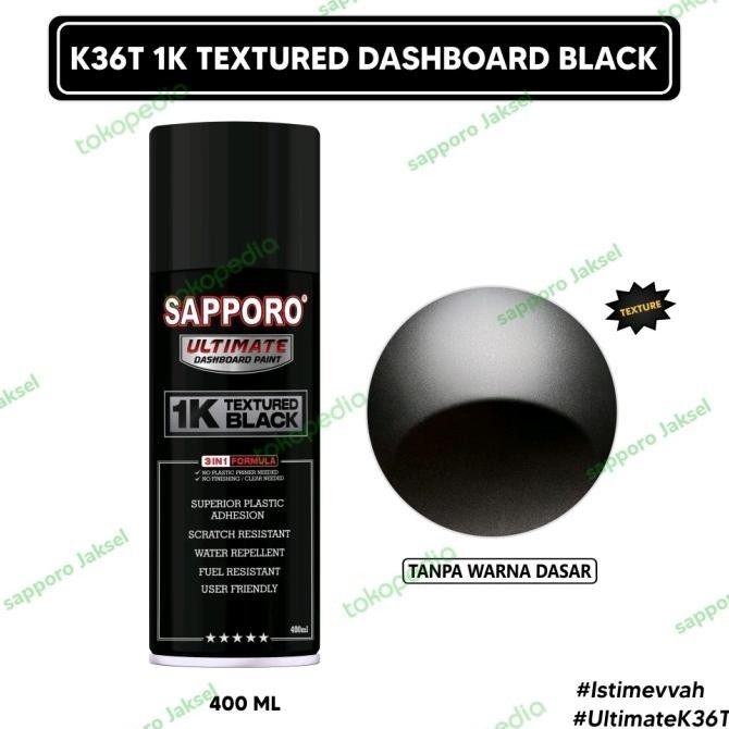 Sapporo Ultimate K36T Texture Dashboard Black / cat semprot Sapporo
