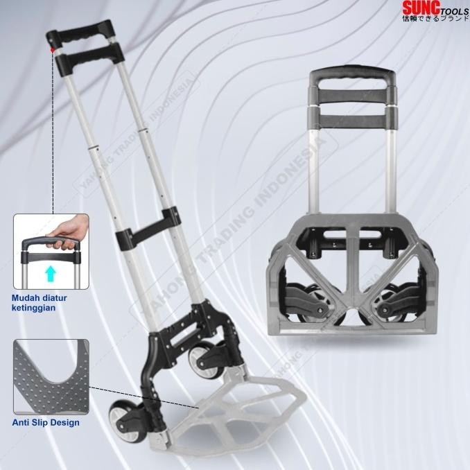 Trolley Lipat Mini / Trolly / Troli Lipat Serbaguna / Troli Aluminium