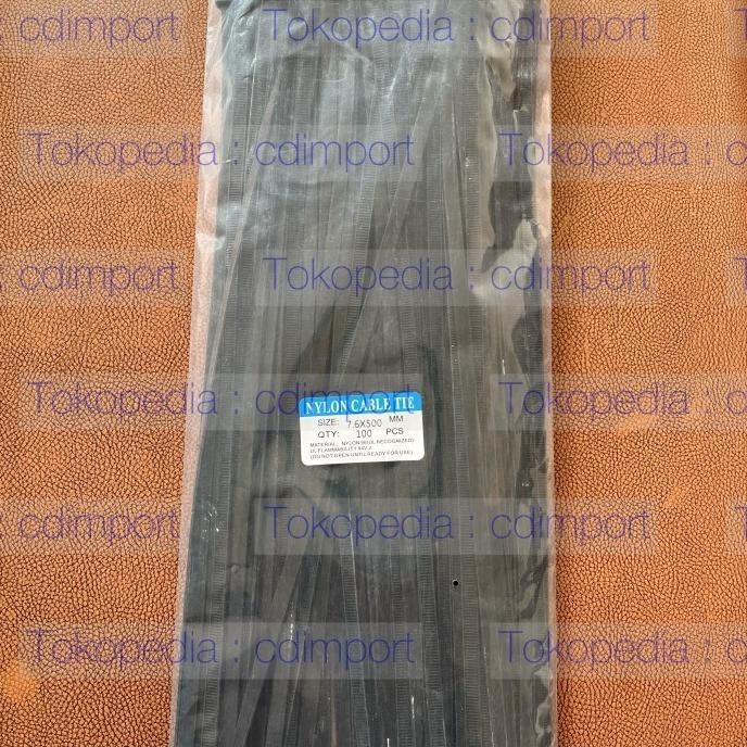 Kabel Tie 7,6 x 50cm Cable Ties Nylon 7.6 x 500 mm Hitam Putih