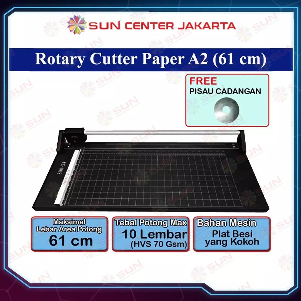 

READY >> ROTARY PAPER CUTTER TRIMMER A2 / A1 VERTIKAL 61 CM - ALAT POTONG / PEMOTONG KERTAS HVS, KERTAS FOTO PHOTO GLOSSY, SILKY, STICKER, ART PAPER A1, A2, A3, A4, A5, A6, PAS PHOTO 4R