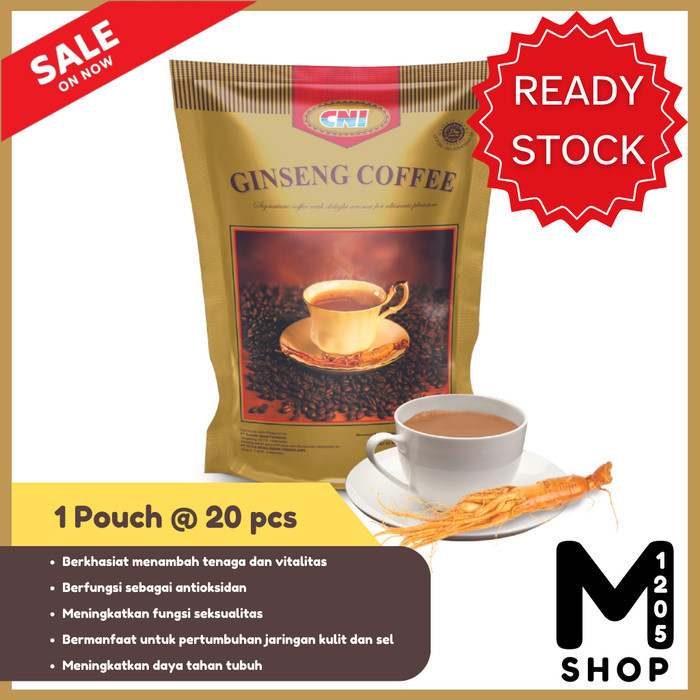 

Kopi Ginseng Cni 20 Sachet Ginseng Coffee