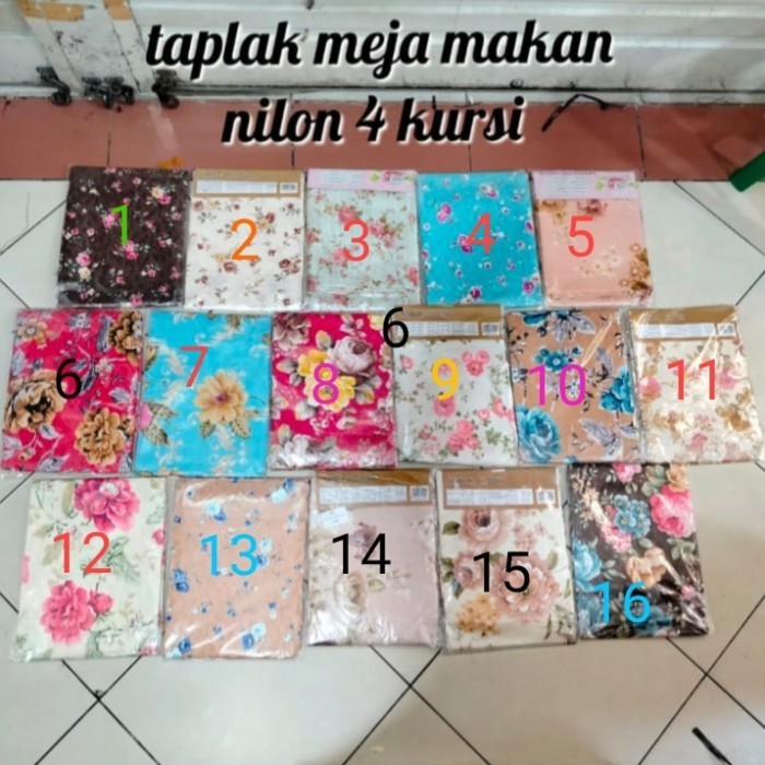 New//Taplak Meja Plastik~Kursi 4 & 6 Renda~Taplak Import