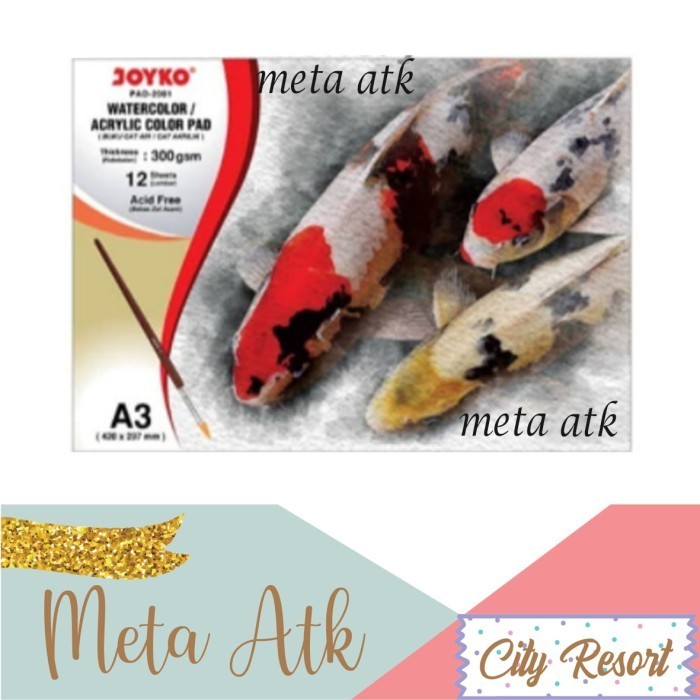 

Watercolor Pad / Buku Cat Air Akrilik Pad-2001 A3