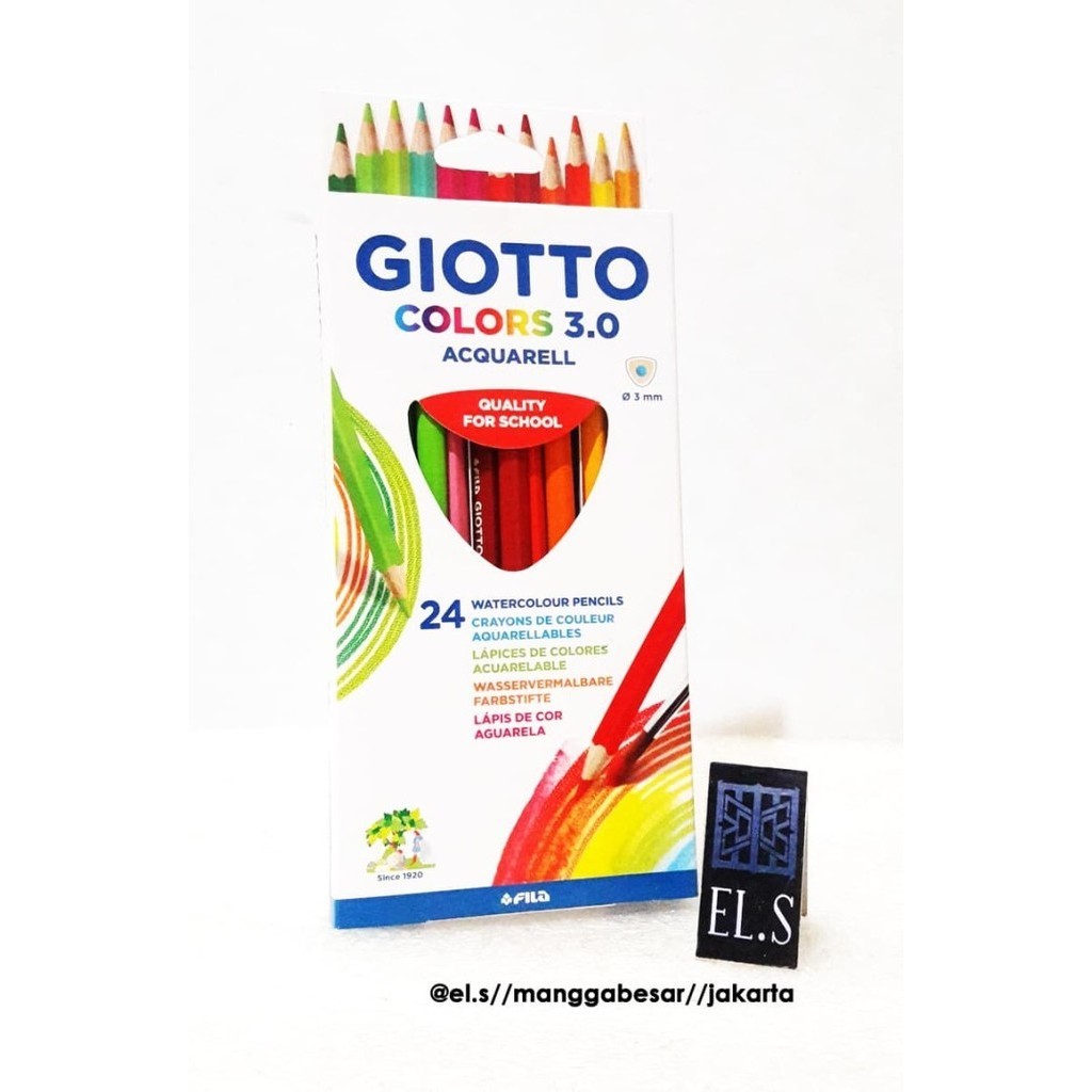 

Giotto Colors 3.0 - 24 Warna Aquarell Pensil warna