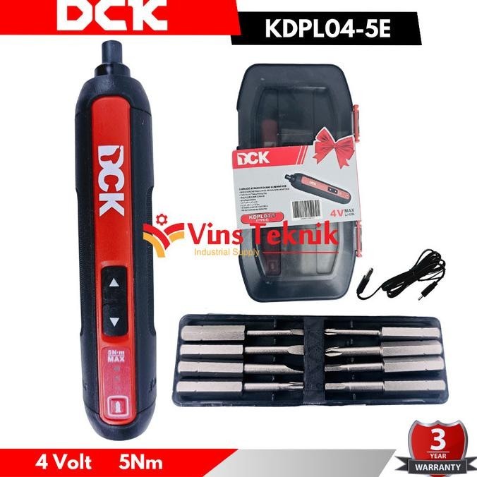 Mesin Bor Obeng Baterai Cordless Screw Driver Dck Kdpl04-5E Kdpl 04-5
