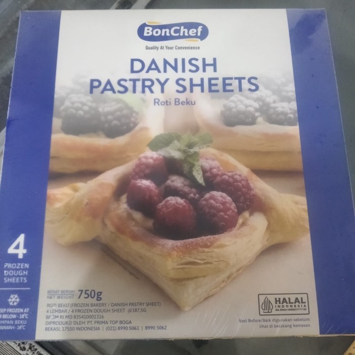 

DANISH PASTRY SHEET BONCHEF 750GR