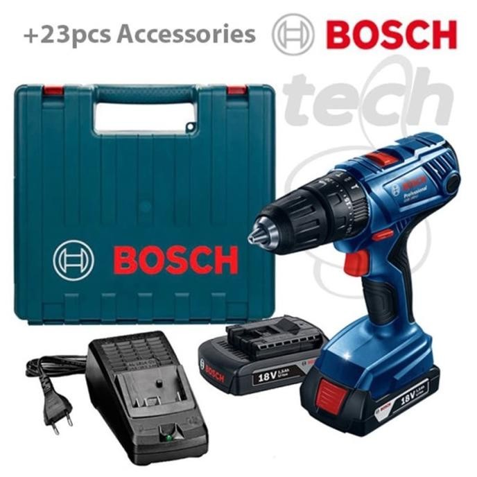 Mesin Bor Tembok Baterai / Cordless Impact Drill Bosch Gsb 180-Li