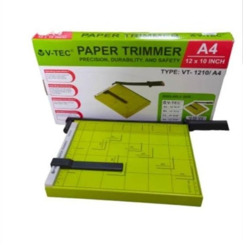 

READY >> PAPER CUTTER A4 V-TEC VT-1210 / PEMOTONG KERTAS