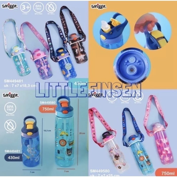 SALE SMIGGLE/BOTOL MINUM ANAK/SMIGGLE BOTOL MINUM/BOTOL SMIGGLE 560ML