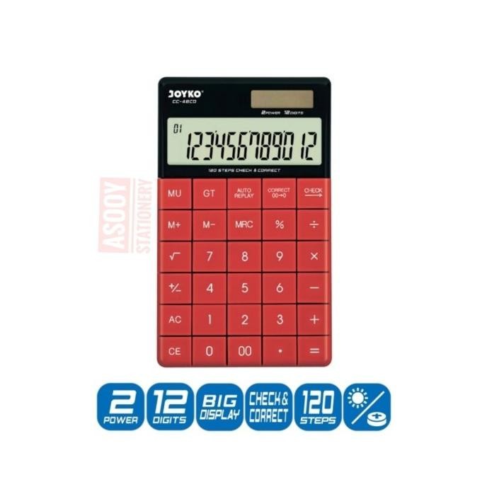 

Calculator /Kalkulator Joyko CC-48CO 12 digits check correct