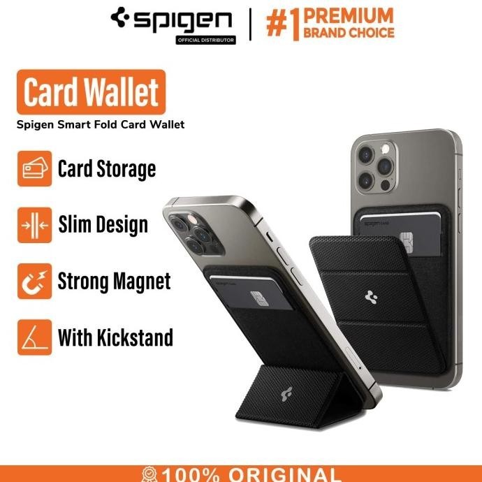

Card Holder Stand Spigen Universal Card Wallet Smart Fold Dompet Kulit