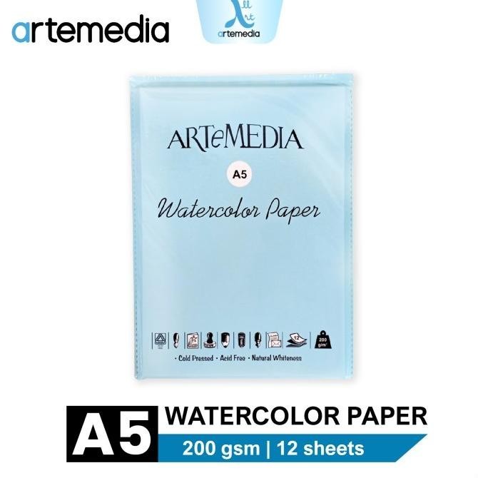 

Artemedia Watercolour Paper A5 - Alat Lukis - Kertas Cat Air