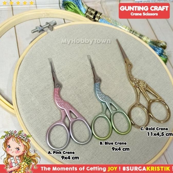 

Gunting Craft Fancy Unik : Crane / Bangau Besar (Gold / Emas)