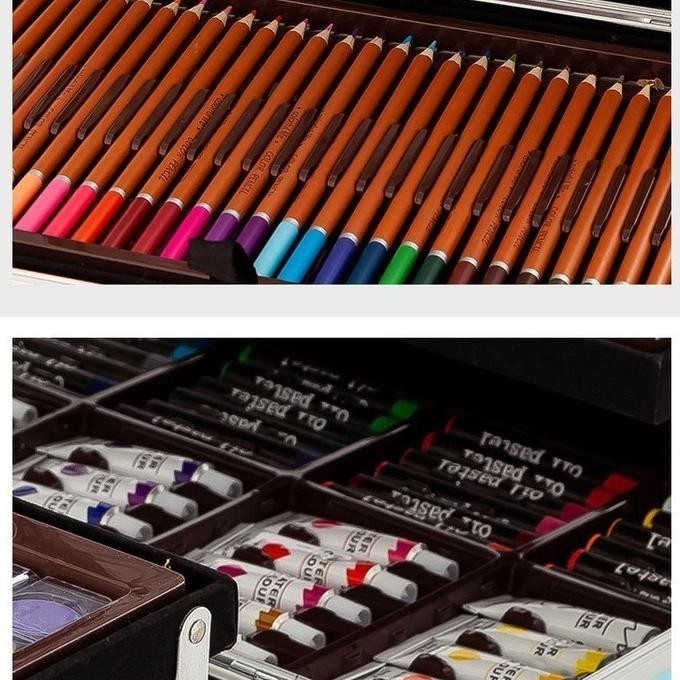 

CRAYON ART SET 145PCS / KOPER SET CRAYON MEWARNAI / ALAT TULIS ANAK