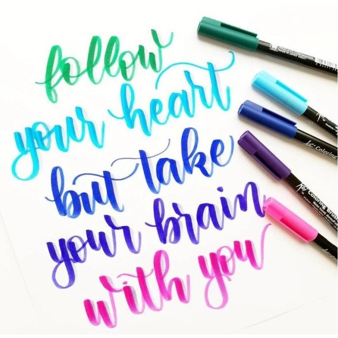 

Brush Pen Sakura Koi Coloring Brush Pen Set 12 Pena Kuas Warna