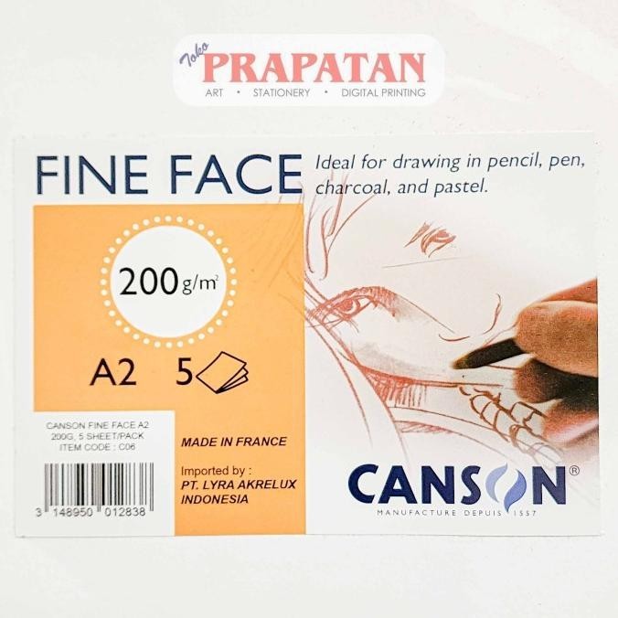

Canson Fine Face A2 Drawing Paper 200gsm | Kertas Gambar