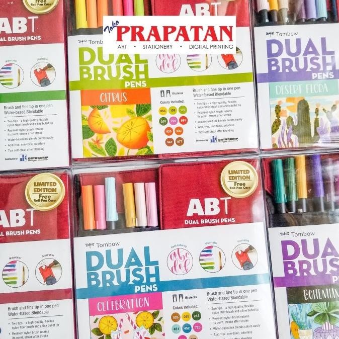 

Tombow ABT Dual Brush Pen Limited Edition Free Roll Pen Case