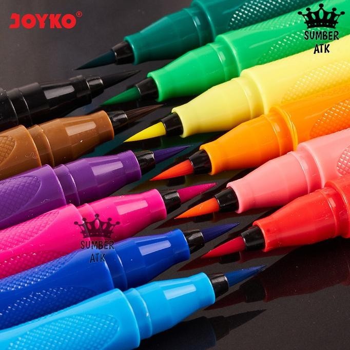 

Color Brush Pen Pena Kuas Warna Joyko CLP-08 12 Warna Color
