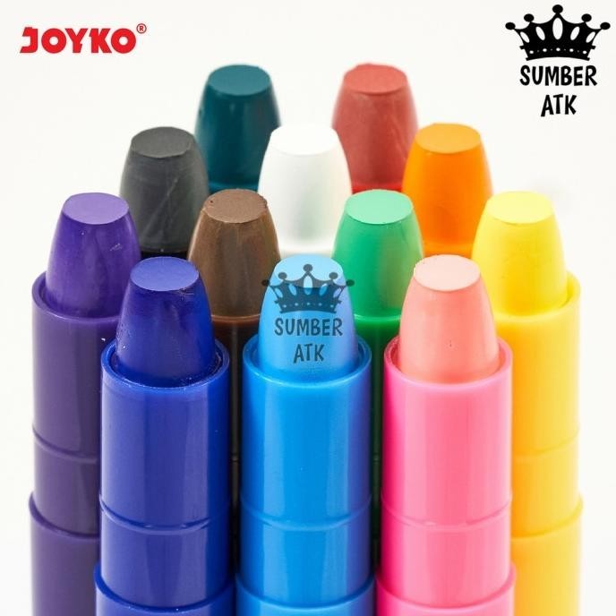 

Silky Crayon Krayon Halus Joyko SLC-A Warna 12 dan 24 COLOR