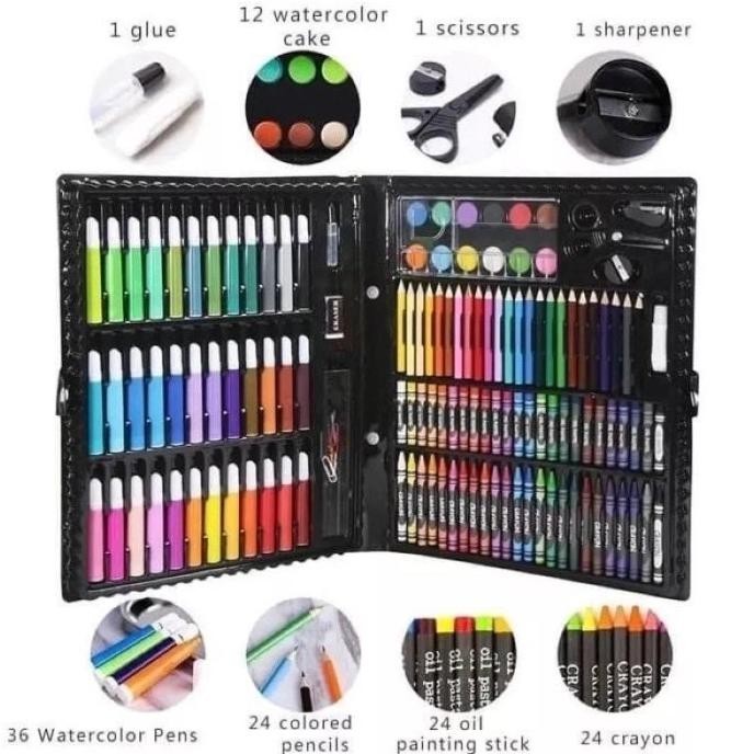 

Crayon Set 150pcs / Krayon Mewarnai Anak 150pcs / Pensil Warna Set