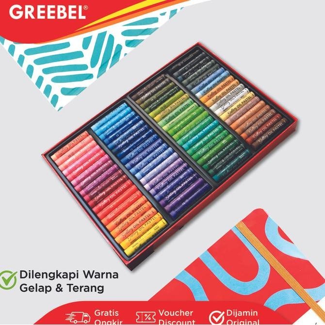 

GREEBEL Crayon Krayon ARTIST OIL PASTEL (72 Warna)untuk Anak non toxic